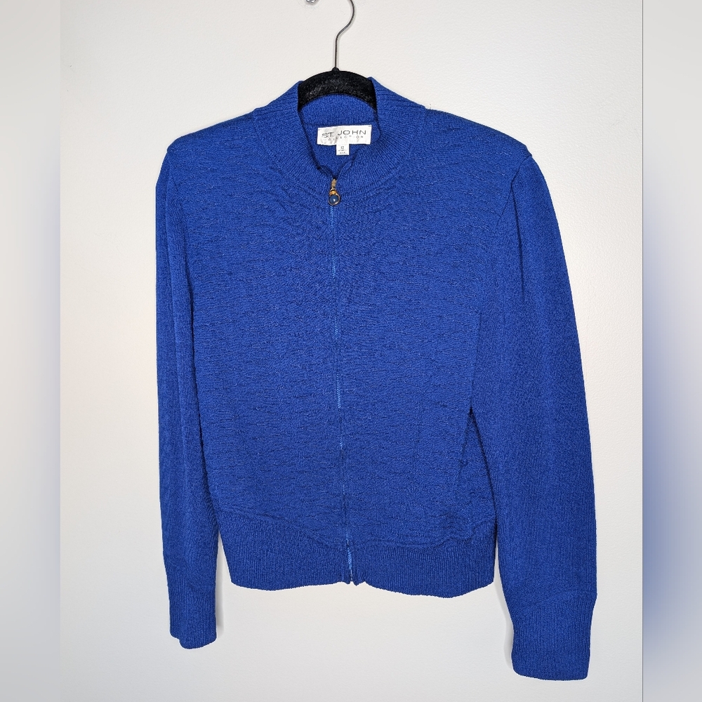 St. John Collection Blue Jacket sz 12